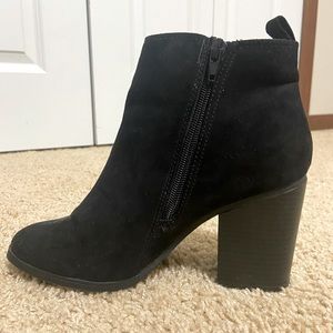Black Suede Booties